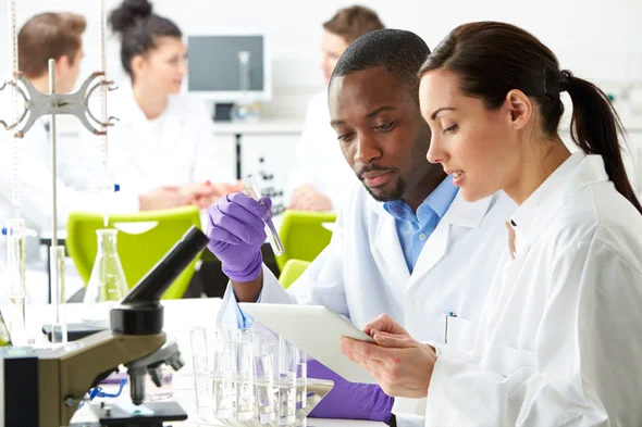 Laboratory Testing Services in Rockville, MD. Image of a microscope